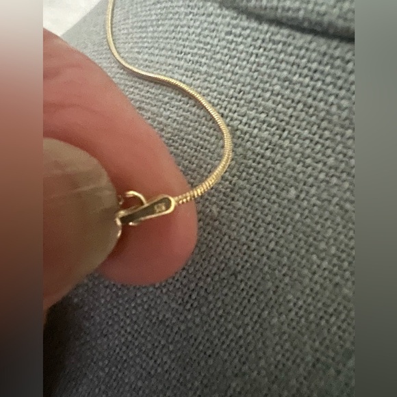 Gold Vermeil Starfish CZ Pendant w Rope GF Chain - Picture 6 of 7